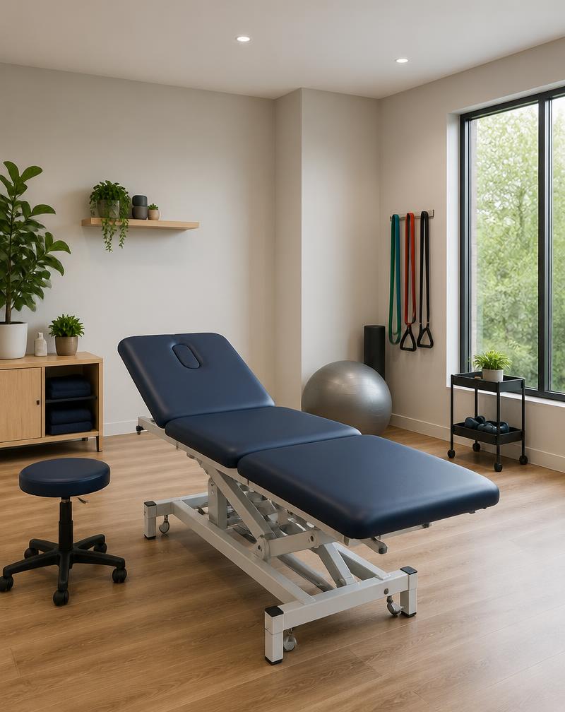 Motion Physio treatment room with natural light